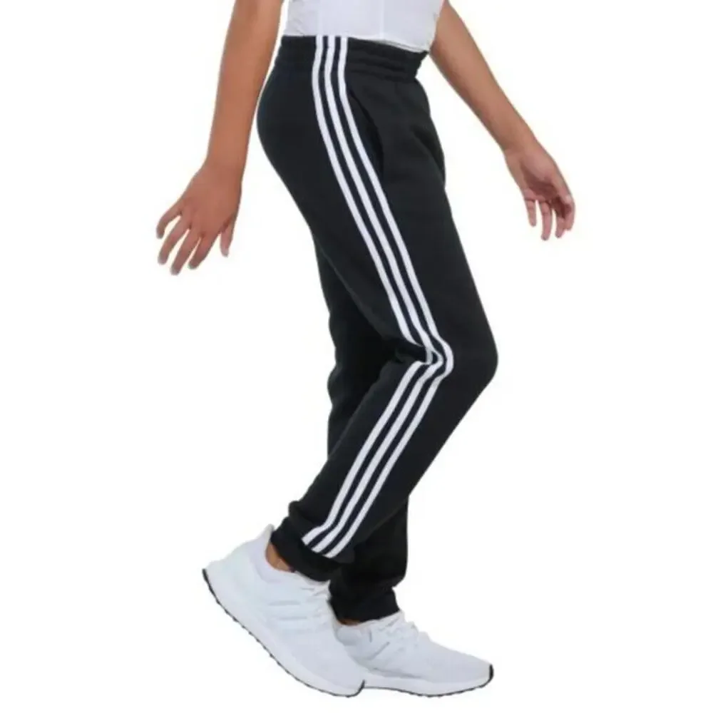 NWT Youth Boys Adidas Jogger‎ Black/White Stripe, Medium